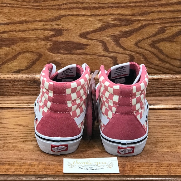 Vans Sk8 Hi Pro Checkerboard Desert Shoes - Picture 6 of 8